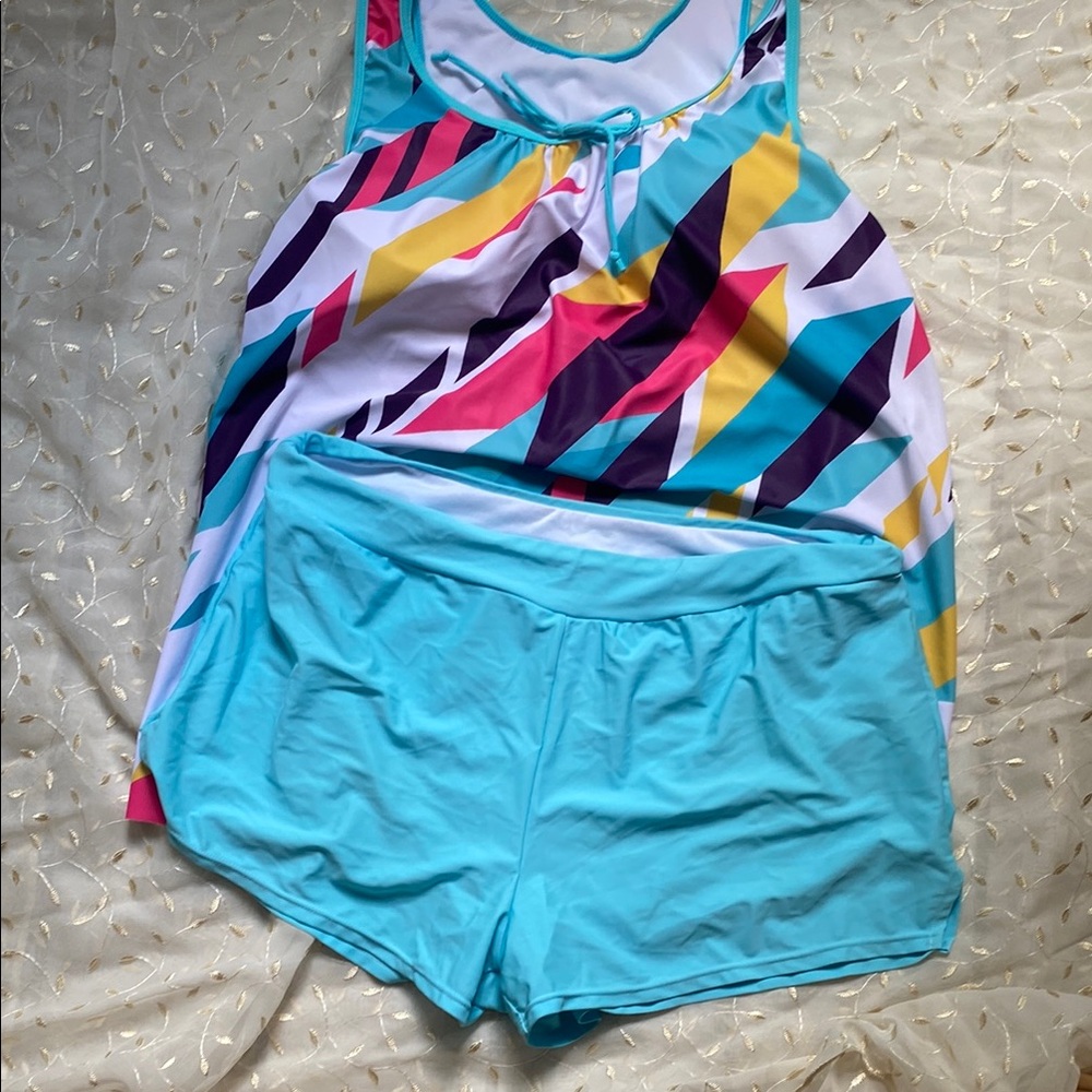 Colorful Kids One Piece Swimsuit